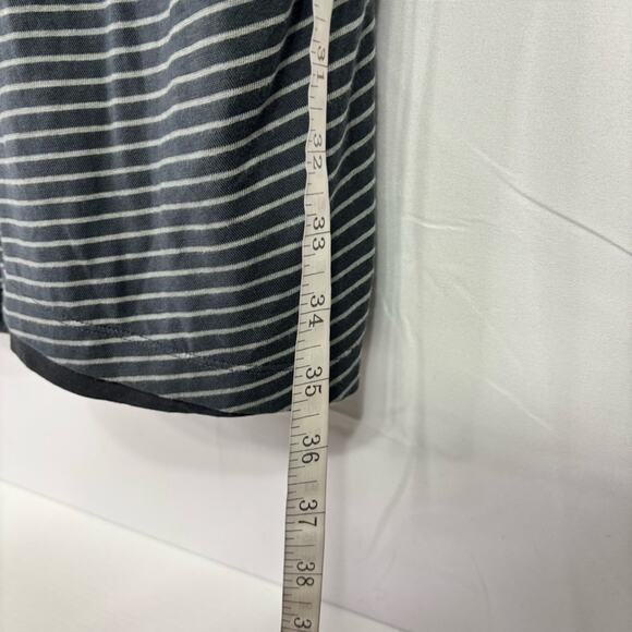 Vince Gray Striped Side Tie Comfy Mini Dress Size Medium QQ0823 - Picture 4 of 10